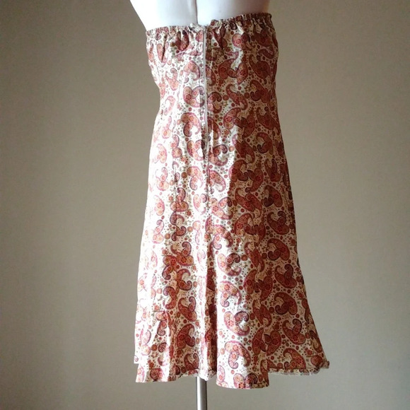 Handmade Midi Dress Paisley Women's Size Large - Picture 3 of 8